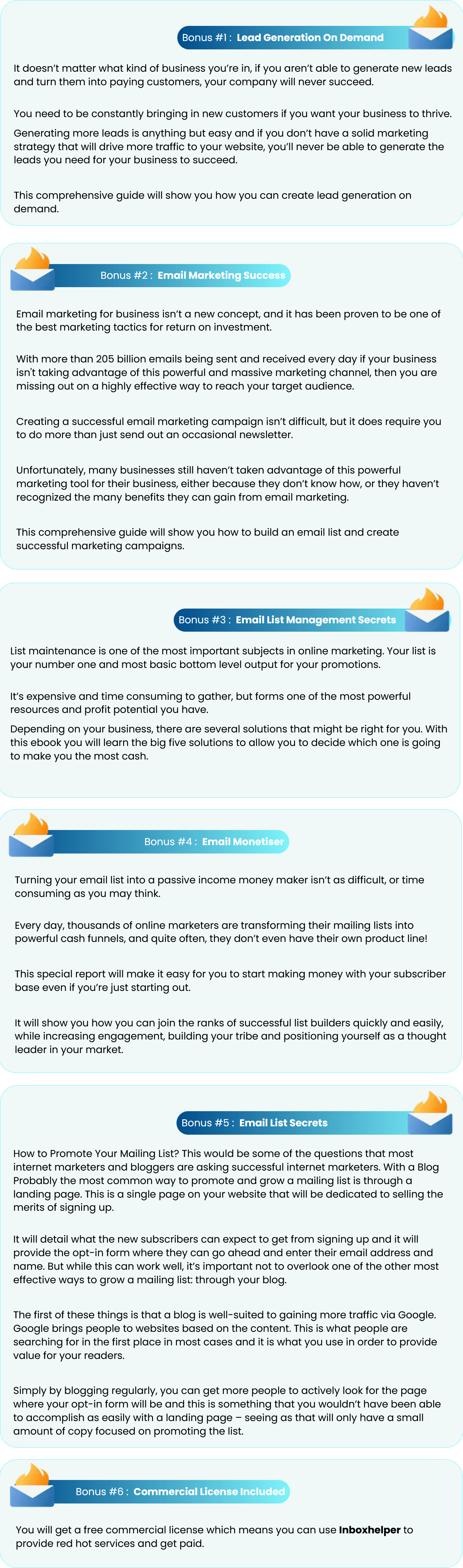 InboxHelper Bonus